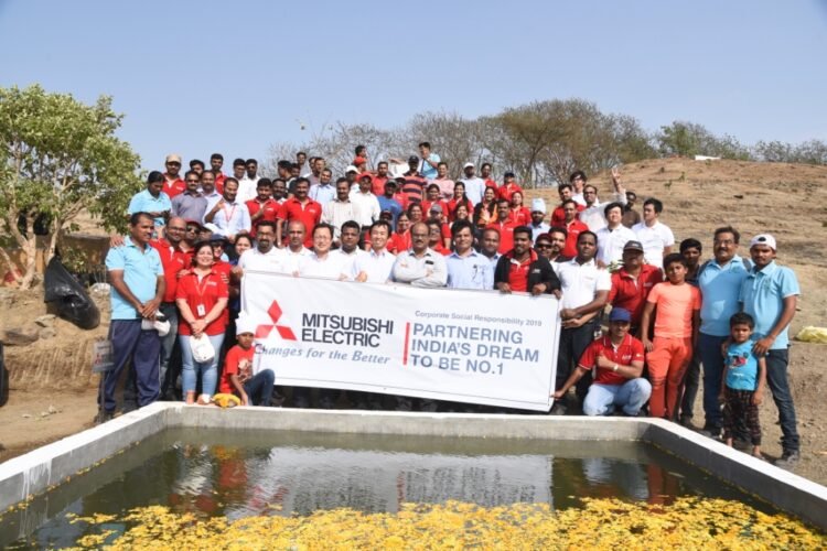 CSR: Mitsubishi Electric plants trees, builds water tanks, supporting afforestation of Baner Hills 1 India CSR