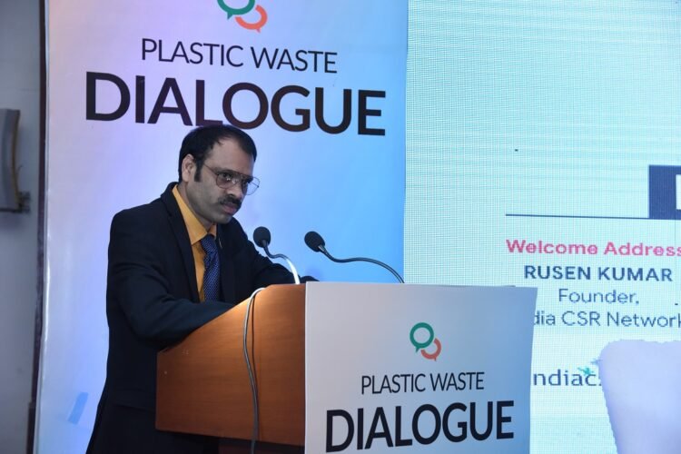 Rusen Kumar at Plastic Dialogue Organised by India CSR Network in New Delhi
