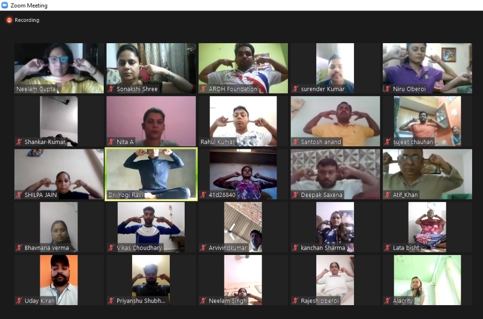 Aroh Foundation Webinar on Yoga Day