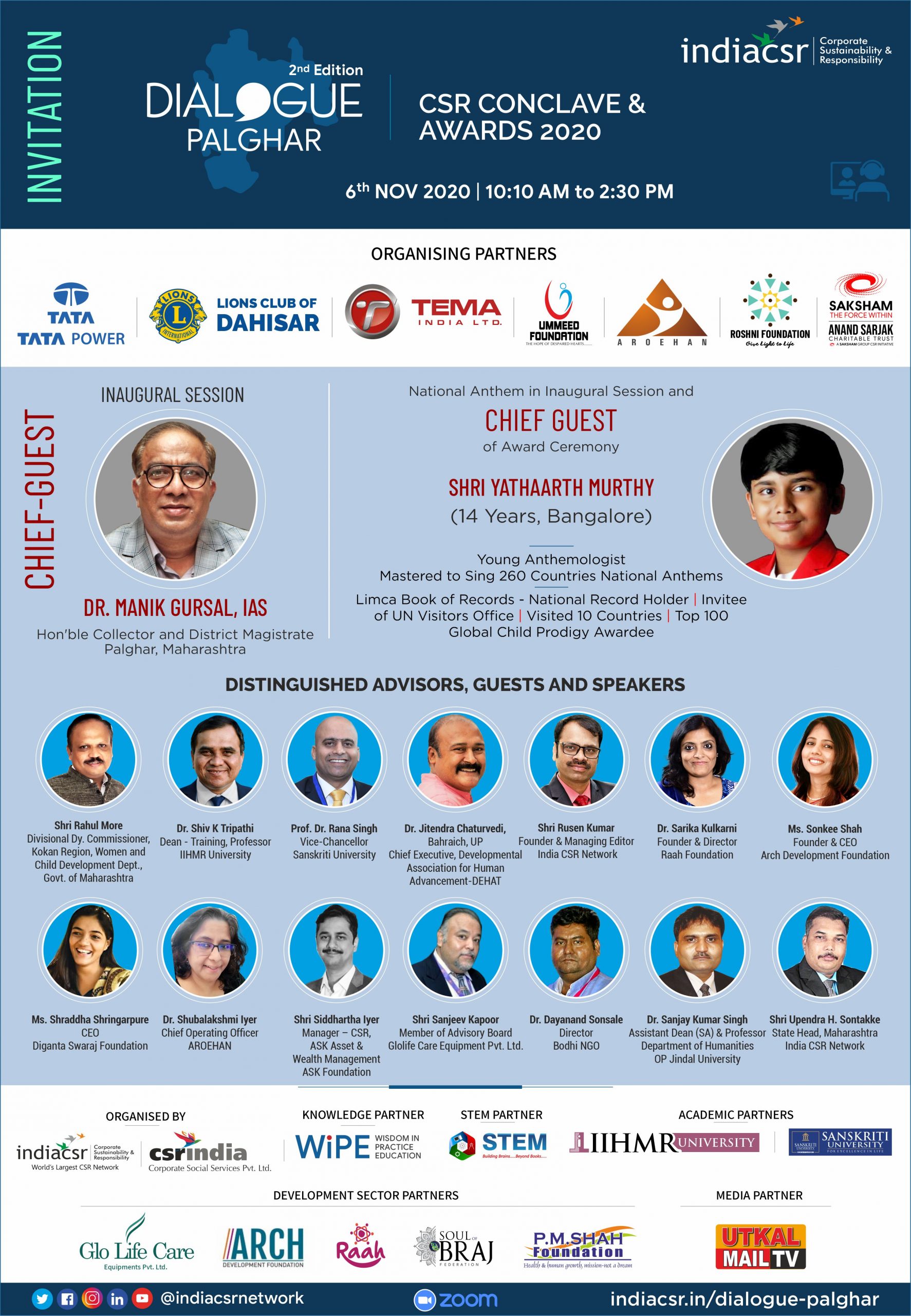 Palghar Collector Dr. Manik Gursal to inaugurate 'Dialogue Palghar' on Nov 6 1 India CSR