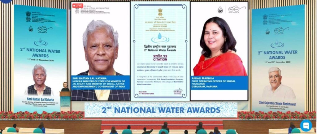 S M Sehgal Foundation wins 2nd National Water Awards - India CSR