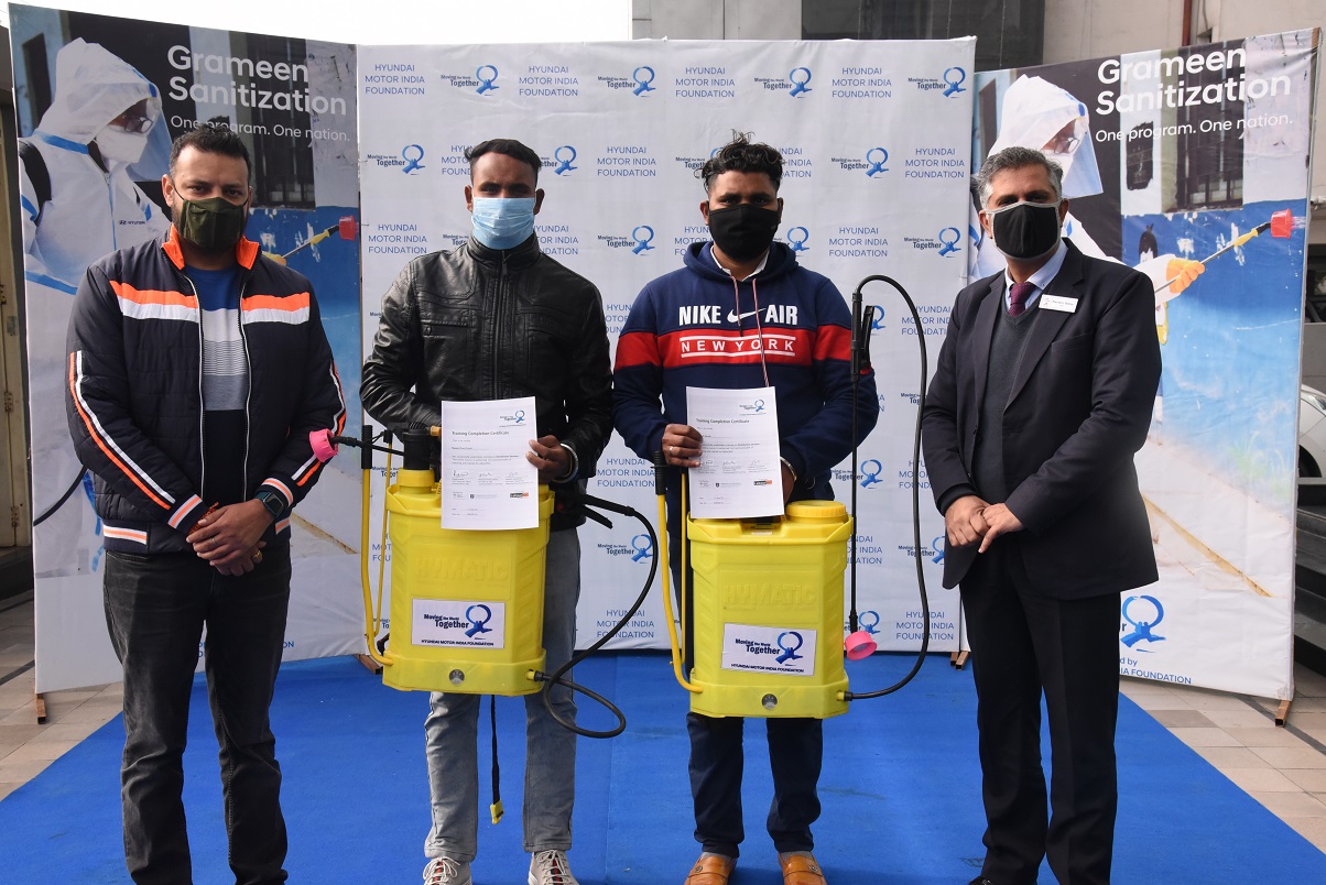 Hyundai Motor India Foundation Donates 51 Sanitizing Equipment 1 India CSR