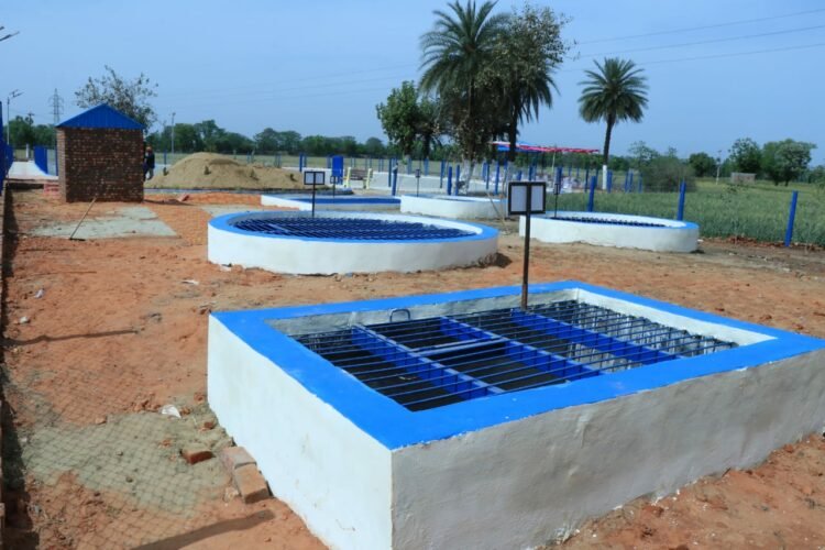 How a civil society organization sets up a treatment pond to recycle & reuse 40K L of waste water per day in Punjab