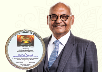 Anil Agarwal conferred with Mumbai Ratna Award by Governor of Maharashtra