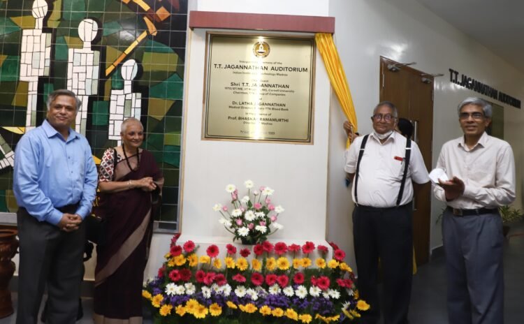 TT Jagannathan, Chairman of TTK Prestige Contributes Rs. 10 Cr establish Endowment at IIT Madras