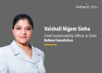 Vaishali Nigam Sinha, Chief Sustainability Officer and Chair, ReNew Foundation at India CSR Network