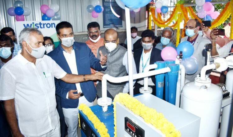 Oxygen Generator Plant Inaugurated at Malur Govt Hospital under Wistron WeCare CSR program 1 India CSR