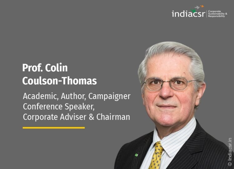 Prof. (Dr) Colin Coulson-Thomas. Image: India CSR