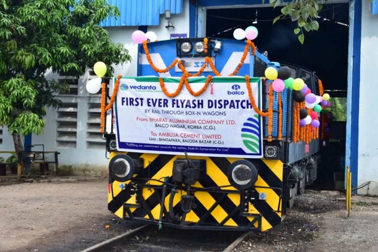 BALCO Dispatches its first fly-ash rake for ‘Green’ Cement Manufacturing