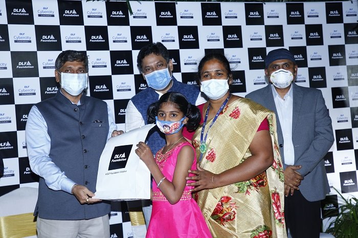 DLF Foundation distributes electronic tablet devices to underprivileged students in Chennai