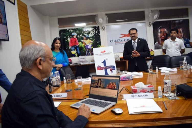 Prof. G Raghuram, Rusen Kumar and Vusat Iqbal are seen in the picture. Photo: India CSR