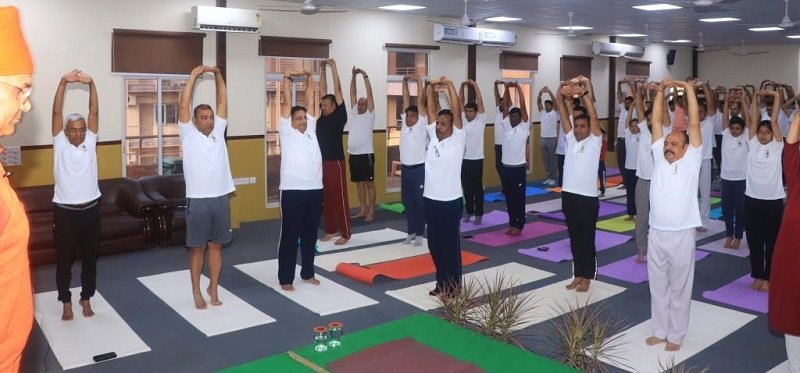 CSR: Jindal Steel & Power Observes 8th International Day of Yoga 2 India CSR