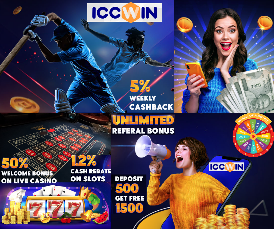 ICCWIN - Best Online Cricket Exchange App, Casino, lottery with 100% Bonus 4 India CSR