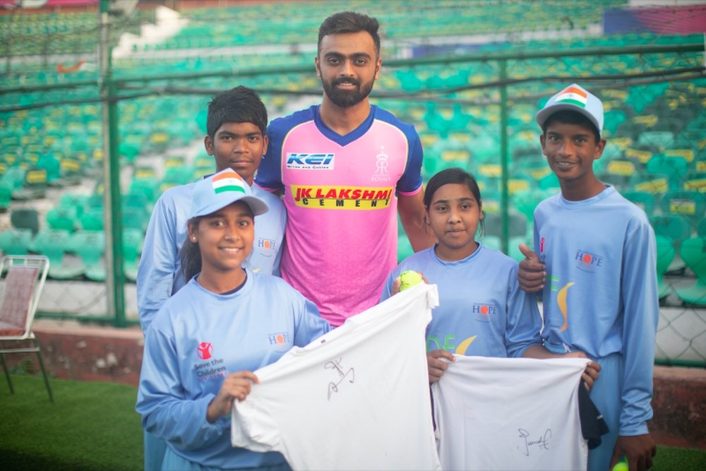 Children's india cheap cricket shirt