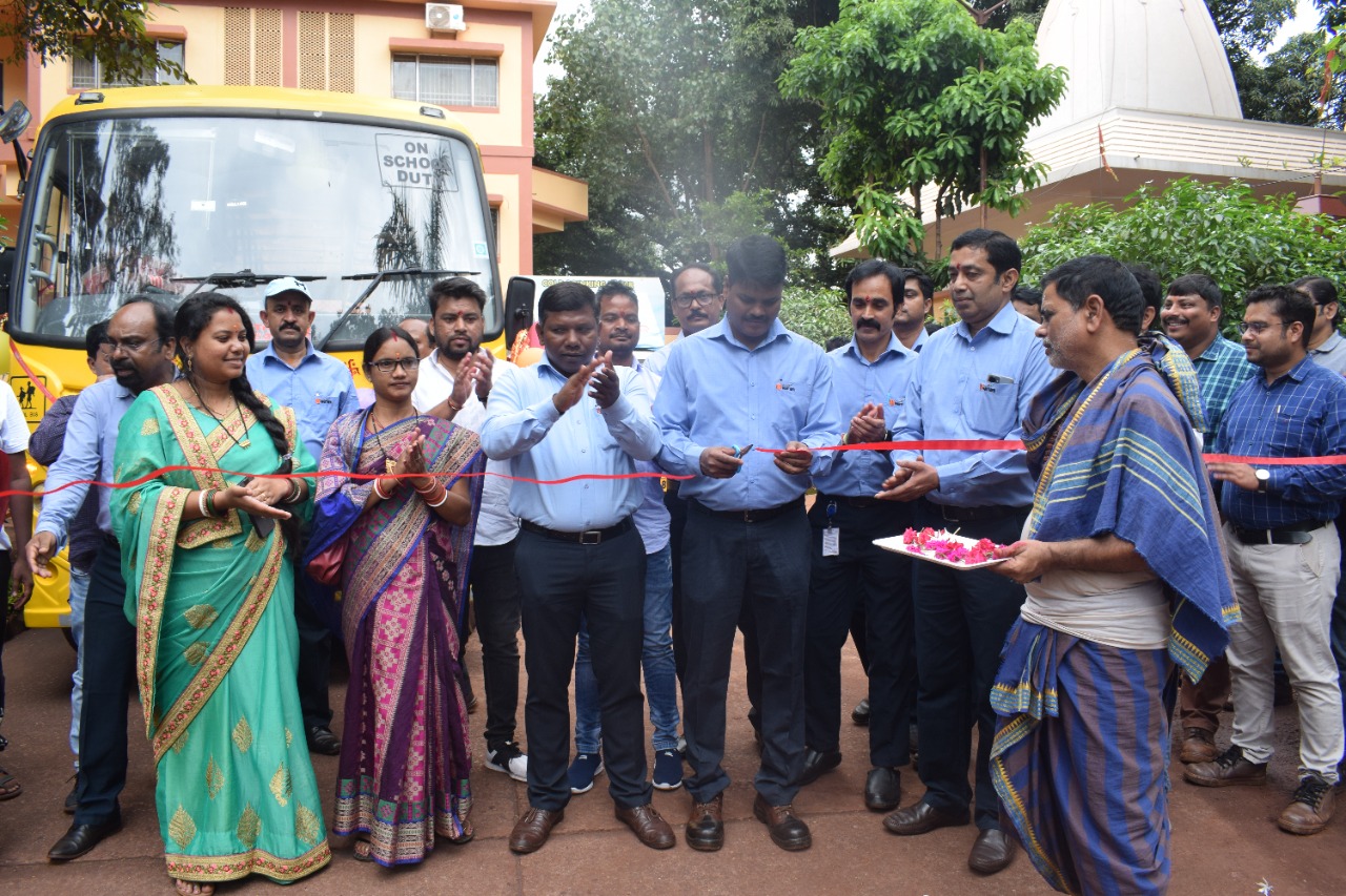 CSR: JSP launches Mobile Cold Drinking Water and School Bus Services at Kasia Iron Mine Region 1 India CSR