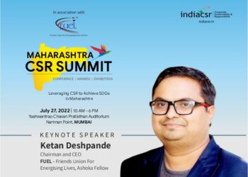 Ketan Deshpande to deliver a keynote address at Maharashtra CSR Summit on July 27