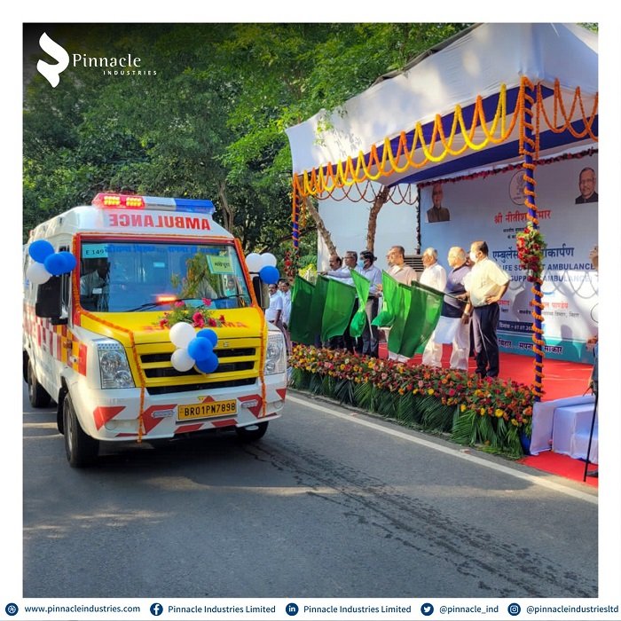 CSR: Pinnacle Industries to deliver 466 Ambulances to the Government of Bihar