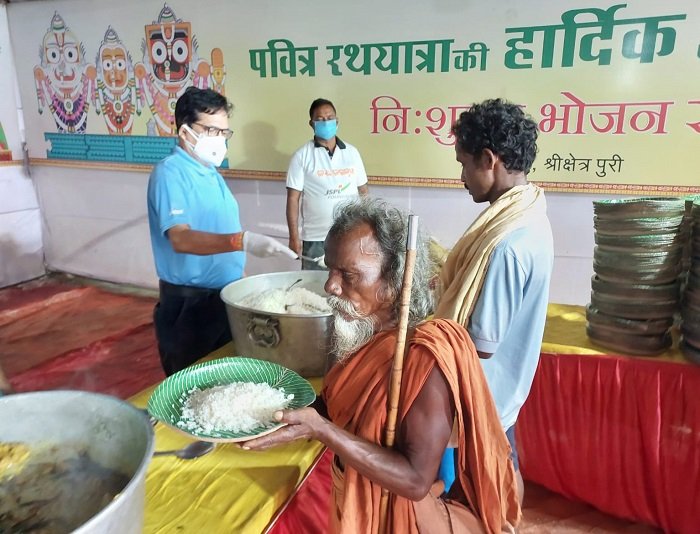 CSR: JSPL Foundations Serves Devotees in Rath Yatra Festival at Puri