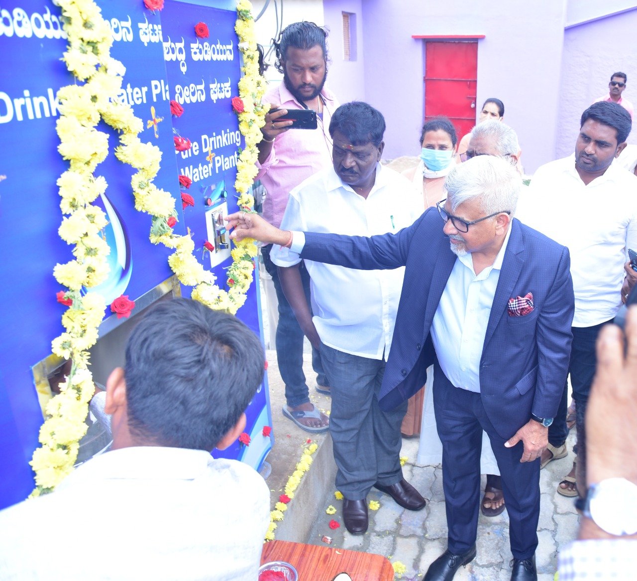 Kamal Bali, President & MD, Volvo Group India inaugurated the Water Plant