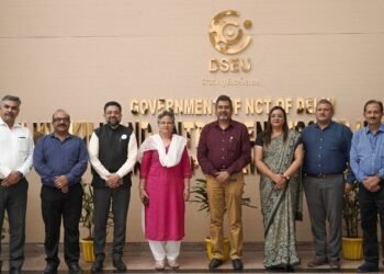 Tata Power-DDL and DSEU officials at the DSEU Headquarters in Dwarka, New Delhi during the MoU signing