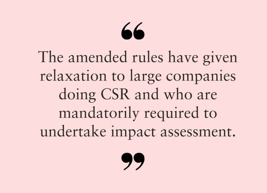 Amendment in CSR rules to give impetus to impact assessment 3 India CSR