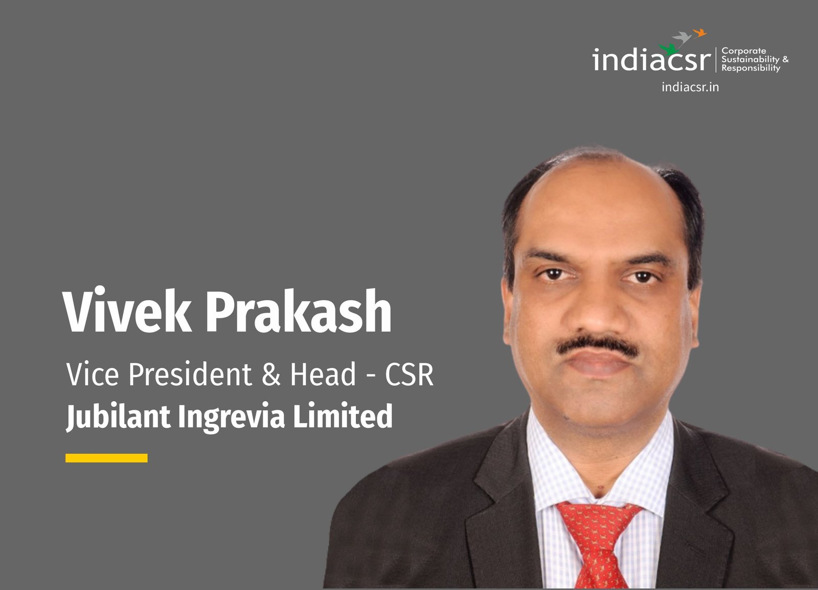 Social entrepreneurs' role is growing: Vivek Prakash, VP & Head ‑ CSR