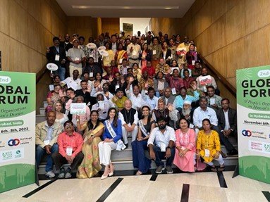 Photo: Global Forum of People’s Organizations on Leprosy (Hansen’s Disease) held in Hyderabad
from 6 to 8, November 2022, prior to 21 st International Leprosy Congress (ILC).