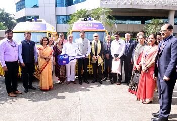 CSR: SBI donates 2 Cardiac life-saving ambulances