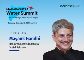 Mayank Gandhi, Development Sector Veteran Speaking at Water Summit in Mumbai