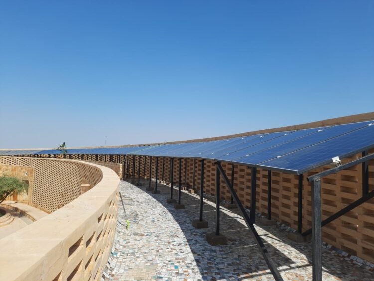 Photo: Solar Energy being tapped at Rajkumari Ratnavati School