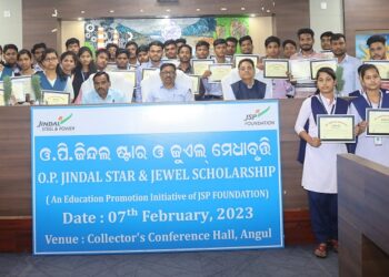 CSR: JSP Foundation awards O.P. Jindal Scholarships to 40 students of Angul