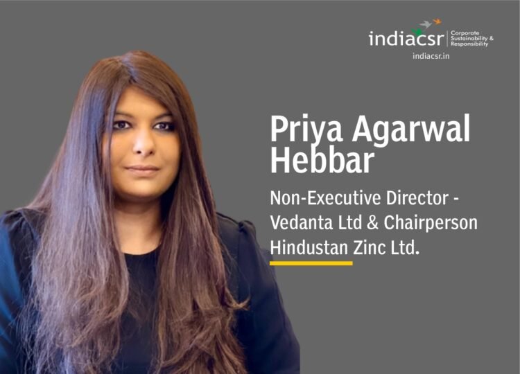 Priya Agarwal Hebbar, Hindustan Zinc Ltd at India CSR