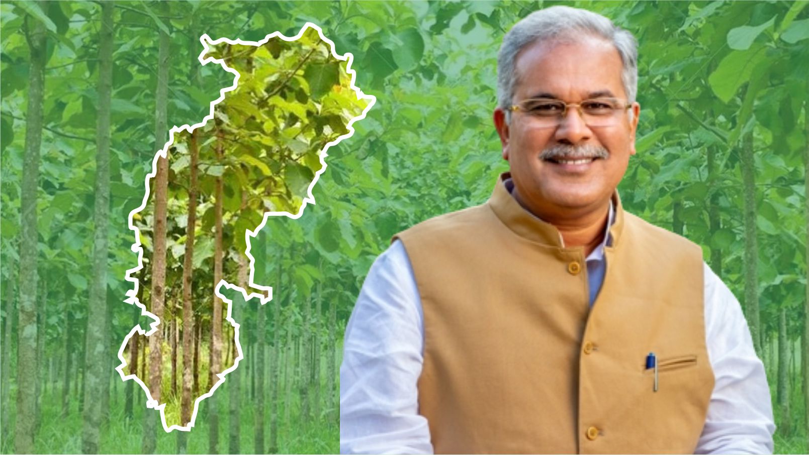 Chhattisgarh to grow 15 Crore trees in 5 years under the nation's first commercial reforestation project 1 Bhupesh Baghel