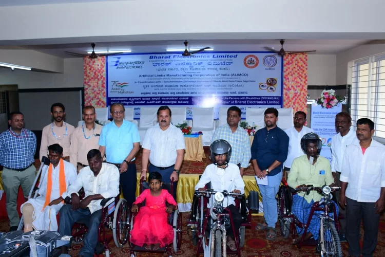 CSR: BEL distributes aids and assistive devices to 941 disabled people 1 Bharat Electronics Limited