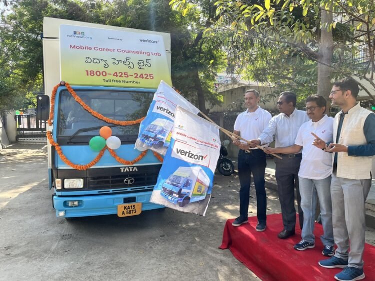 CSR of Verizon India: Career Counselling on Wheels in Telangana to serve 10K students 1 Equipped with 10 Tablets installed with mobile apps