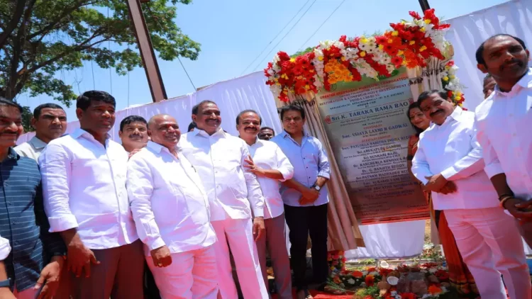K. T. Rama Rao, announced that 50 lakes in Hyderabad