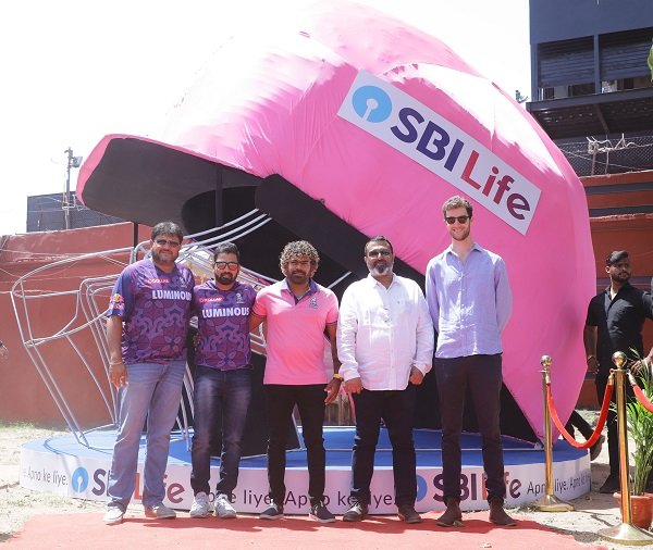 SBI Life Insurance and Rajasthan Royals unveil massive helmet installation at Sawai Mansingh Stadium