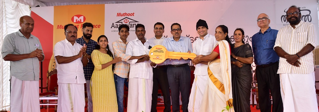CSR initiative: Muthoot Finance distributes keys of 14 new Aashiyana Homes in Edavanakkad, Kochi 1 India CSR