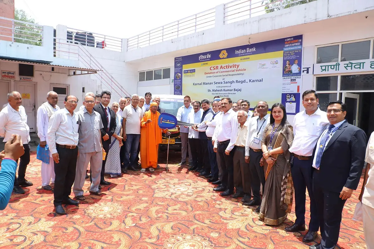 CSR: Indian Bank Extends Support to Manav Sewa Sangh in Karnal 1 CSR: Indian Bank Extends Support to Manav Sewa Sangh in Karnal