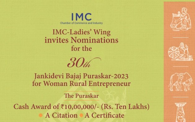 Nominations Open for 30th IMC-Ladies' Wing Jankidevi Bajaj Puraskar-2023