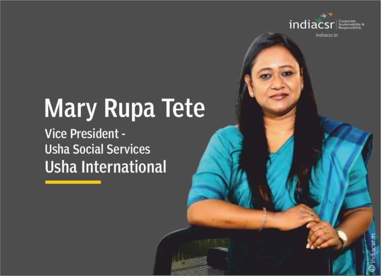 Mary Rupa Tete, Vice President - Usha Social Services at Usha International