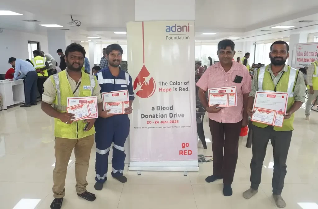 Adani Gangavaram Port organises Blood Donation Camp 2 Adani Gangavaram Port organises Blood Donation Camp