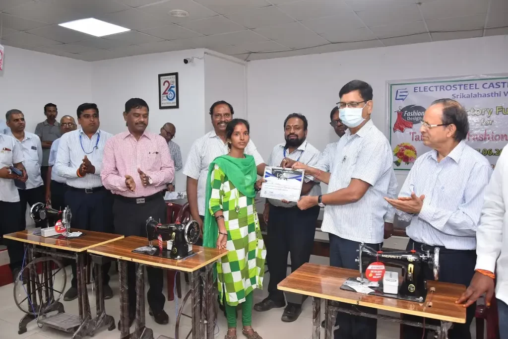 CSR: Electrosteel Castings Empowers Tirupati Women with Sewing Training and Machines