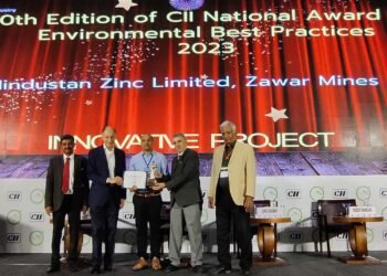 हिंदुस्तान जिंक की जावर माइंस को पर्यावरण में सीआईआई राष्ट्रीय पुरस्कार