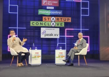 Narayana Murthy, Founder of Infosys, took the floor at Moneycontrol Startup Conclave 2023 to speak in a candid conversation with his son, Rohan Murthy, Founder of Soroco.