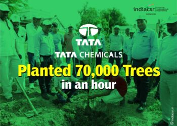 Tata Chemicals planted 70,000 trees in an hour