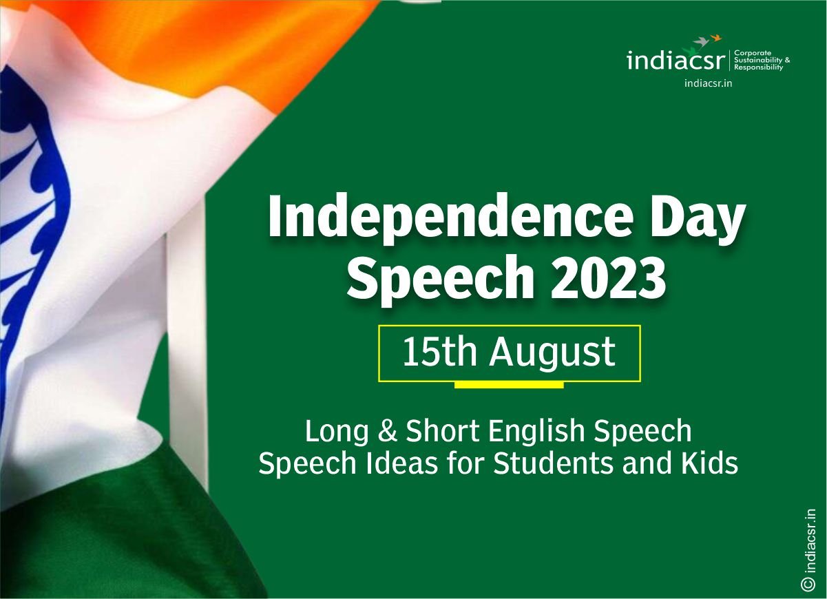 speech on 15 august 2023 in english