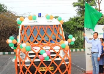 CSR: Naveen Jindal Flag-off “Jindal Vet Seva” Mobile Veterinary Ambulance for Animal Welfare
