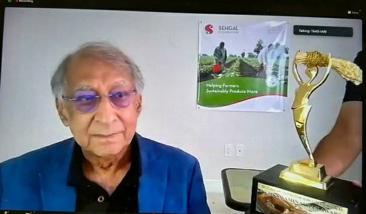 Dr. Suri Sehgal Receives Dr. M S Swaminathan Agricultural Leadership Award