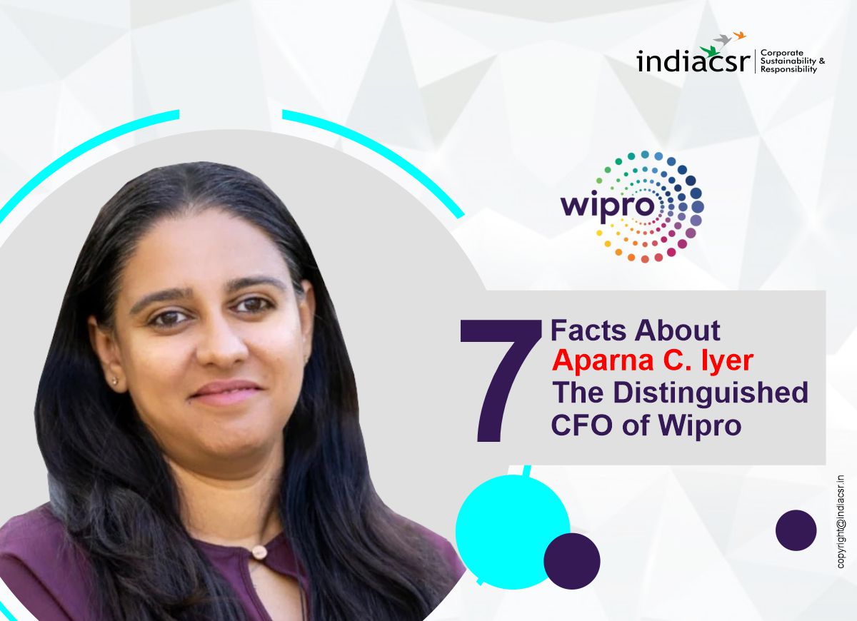 7 Facts About Aparna C. Iyer - The Distinguished CFO of Wipro 1 Aparna_c. lyer India_CSR